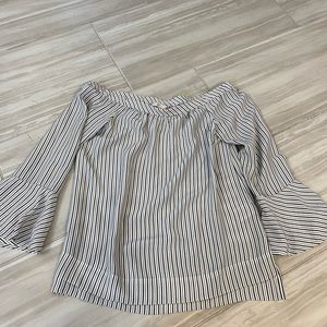 Joie Striped Silk Blouse